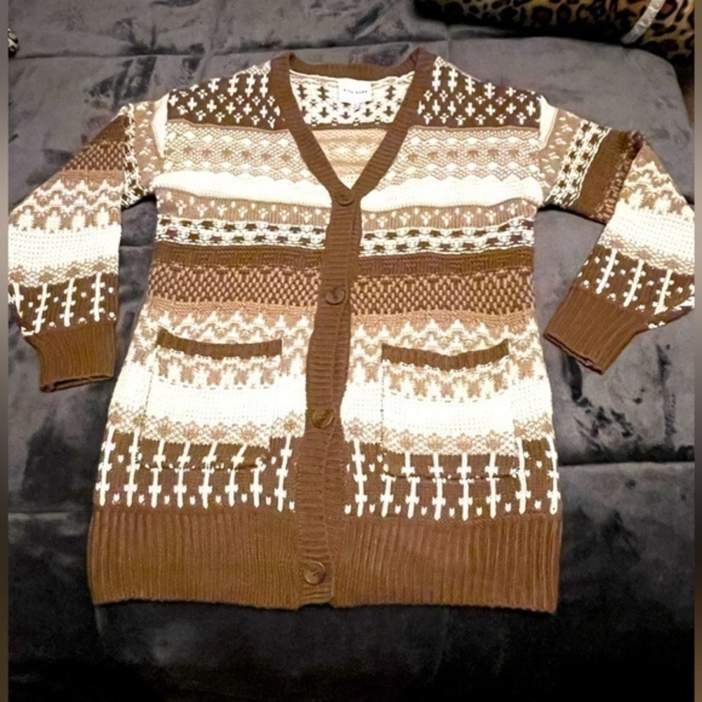 Prime Rose button down cardigan sweater XS
